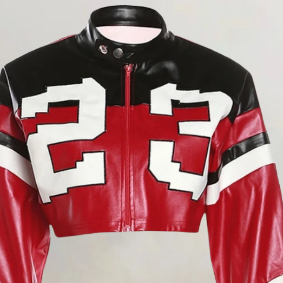 Women's Slim Fit Zip-Up Jacket – Stylish Long Sleeve Outerwear For Autumn & Winter, Streetwear & Rock Fashion_ecoleips.com