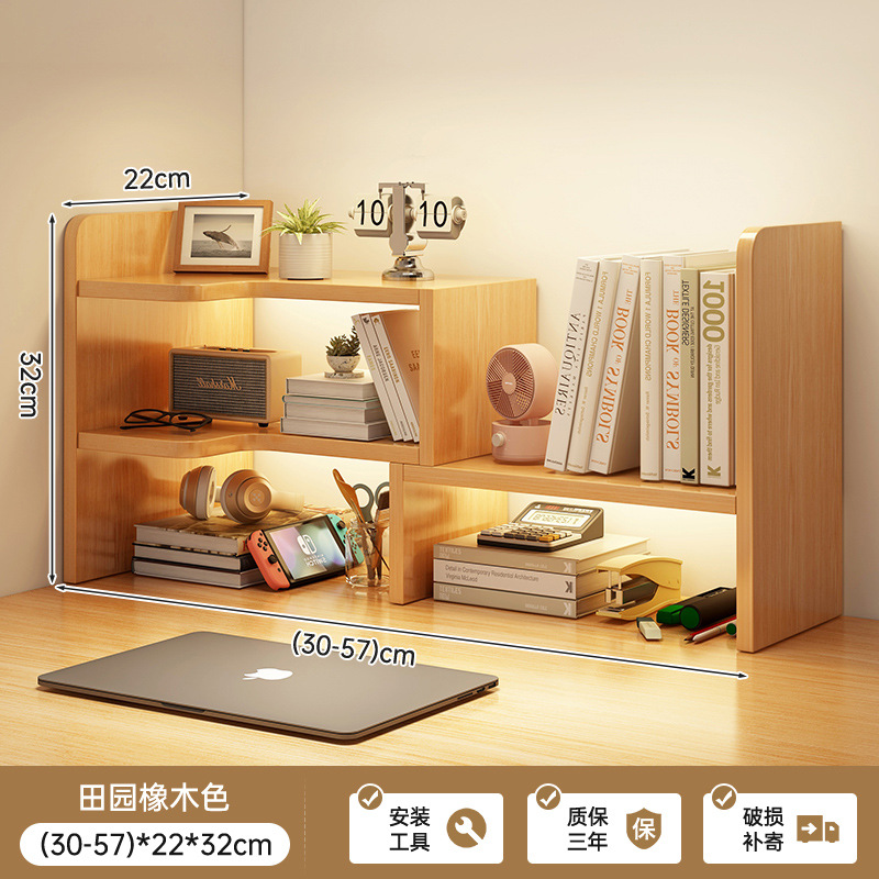 Estantería de escritorio Estante de escritorio Estante de almacenamiento de escritorio Estante de almacenamiento de dormitorio de estudiantes Estante de acabado de cosméticos