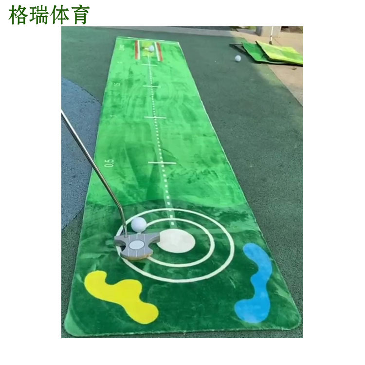 XY厂家定制 golf办公室家用室内外果岭 高尔夫带轨迹推杆练习器