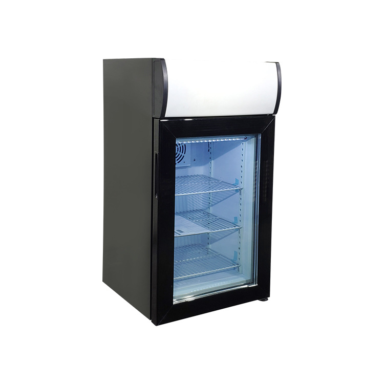 50L小型商用冰激凌立式冷冻柜/冰箱桌面食品冷冻展示型冰柜