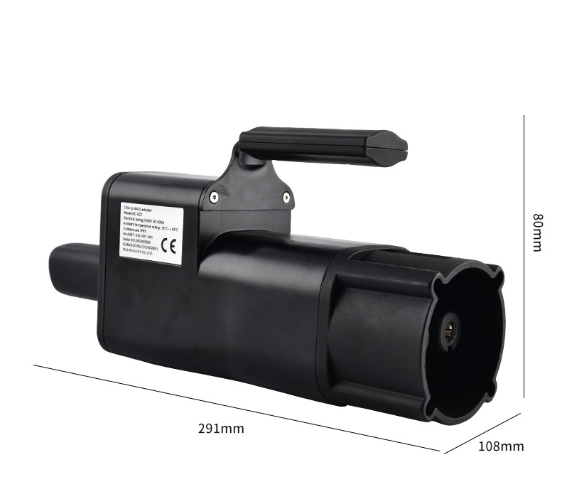 Factory cross-border customization of DC adapter for converting DC Japan-standard to Tesla-standard for new energy vehicles CHA-NACS charging stations
