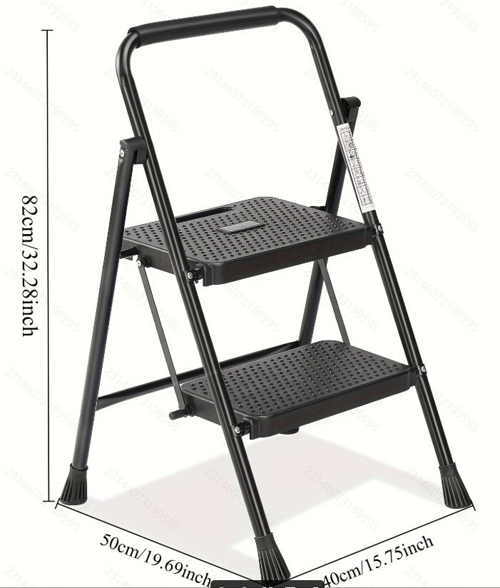 酉金折叠家用梯2步铁梯防滑塑料宽踏板梯子跨境直销人字梯