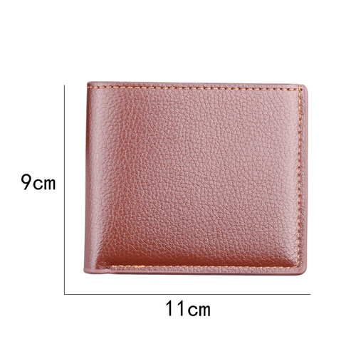Men's short wallet wholesale cross-border e-commerce men's wallet men's wallet no LOGO factory 6 cards