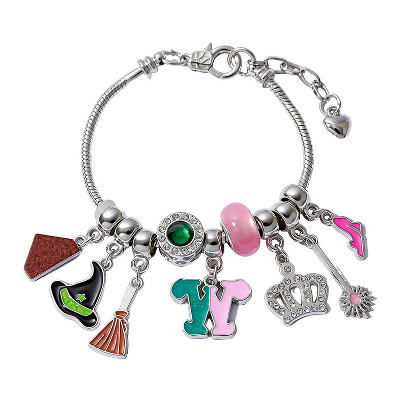 Amazon Cross-Border New Witch Bracelet Pan Family DIY Witch Jewelry Adjustable Open Alloy Creative Bracelet Accessory Amazon Cross-Border New Witch Bracelet Pan Family DIY Witch Jewelry Adjustable Open Alloy Creative Bracelet Accessory