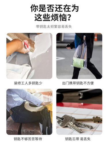 OD59 wholesale decoration password key box for home door hanging password lock B&B construction site decoration anti-theft temporary
