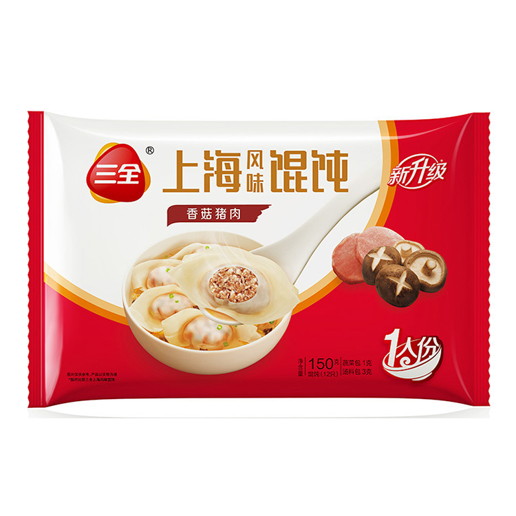 三全 上海風三鮮、きのこ豚肉、野菜餃子 150g インスタント食品 家庭必需品 ファミリーパック|undefined