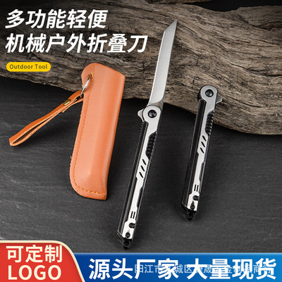 factory wholesale hardness outdoors Magic Pen M390 Steel Mechanics Handle pocket knife multi-function Survival Field fold