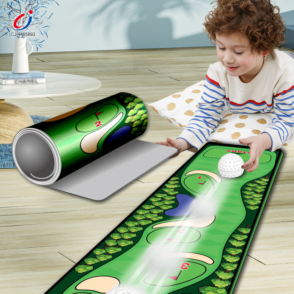 Cross-Border Desktop Golf Game Mat Bowling Football Basketball Curling Parent-Child Interactive Children's Educational Competition