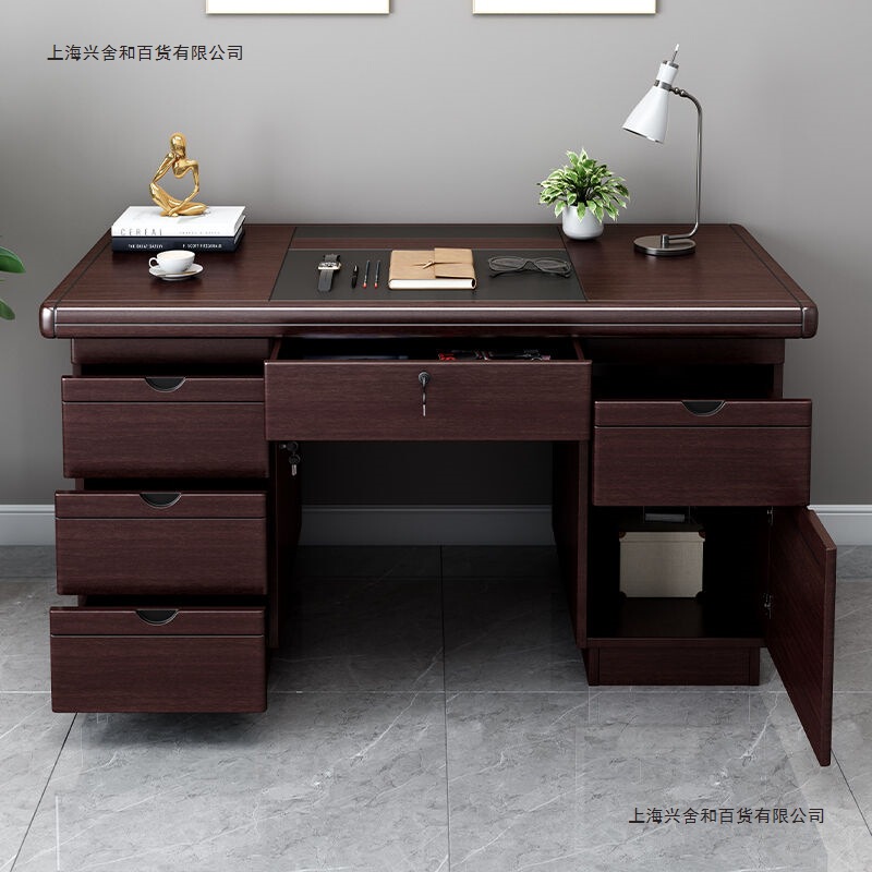 Office Desk Desktop Computer Desk Office Worker Single-Person Desk with Drawer Lock Home Writing Desk School Finance Desk Office Desk Desktop Computer Desk Office Worker Single-Person Desk with Drawer Lock Home Writing Desk School Finance Desk