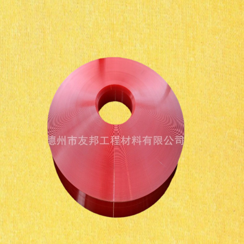 厂家直销 耐磨红色聚氨酯板 高硬度聚氨酯板 高强度牛筋板PU板