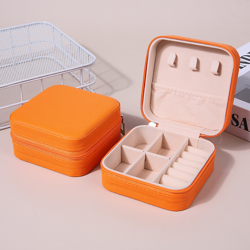 Caja de joyería portátil caja de regalo caja de joyería caja de embalaje pendientes collar anillo joyería caja de joyería