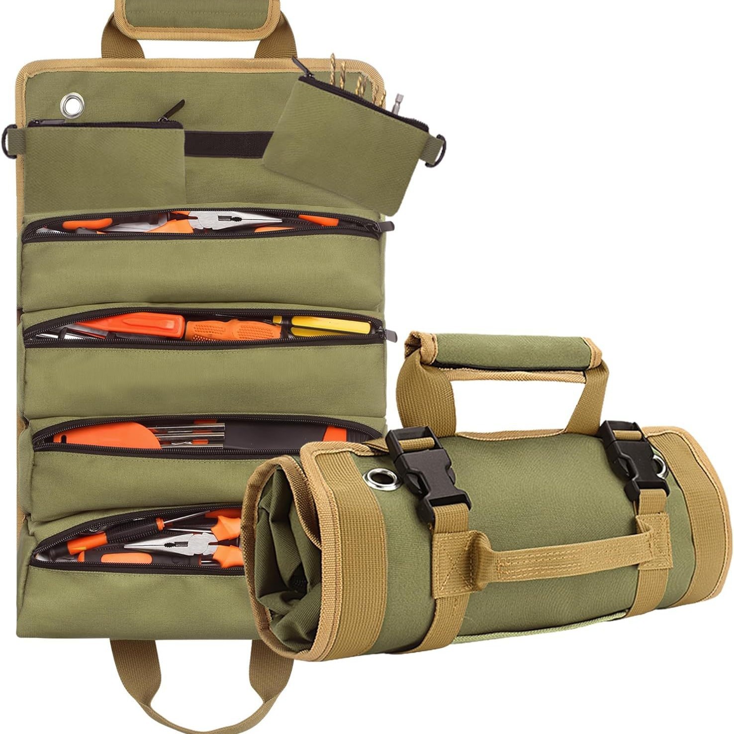 Bolsa de herramientas Gebolang, bolsa de herramientas portátil para reparación de automóviles, bolsa de herramientas para electricista, bolsa de herramientas enrollable portátil para hardware