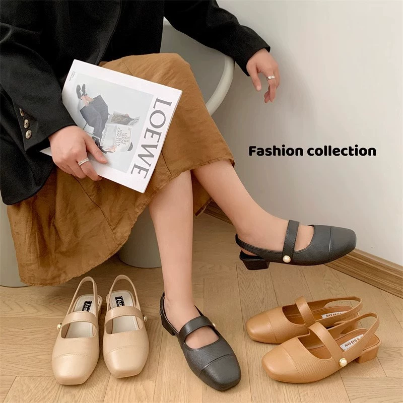 Новые тапки Баотоу женские летние плоские каблуки на высоком уровне