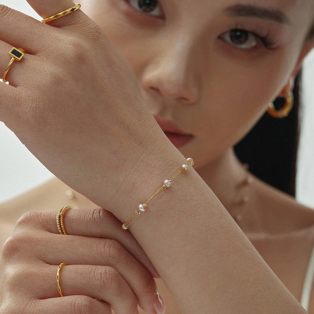 Collar de perlas de agua dulce ligero de lujo natural, calidad rara, collar rosa sin marcas, conjunto áspero en stock para mujeres