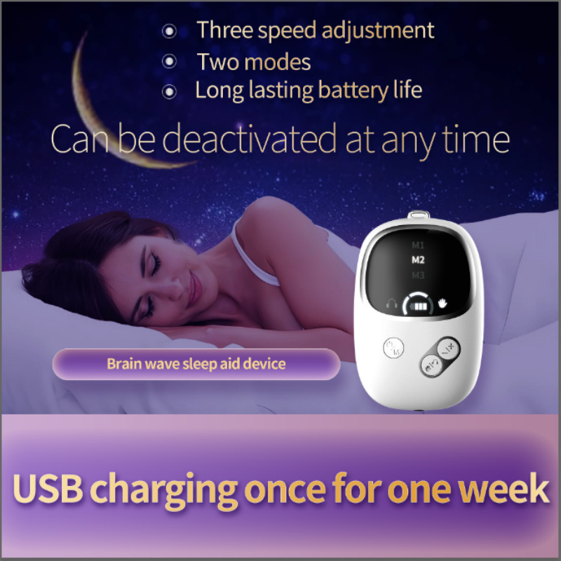 Amazonクロスボーダーtemuスマートハンドヘルド睡眠器具、微電流睡眠アーティファクト、耳クリップ付きの安眠グッズ|undefined