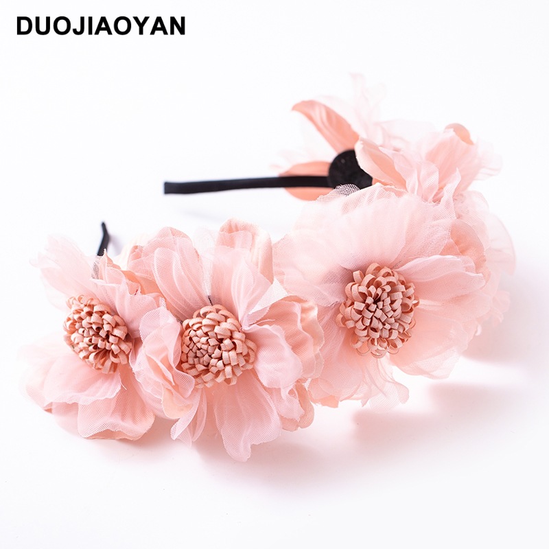 240g Weight Hair Band Hair Accessories Type No Quantity Holiday, Daily Occasion Cloth Material Flower Pattern All Seasons Season Kid'S Gender Cute Style Cute Kid'S Flower Cloth Hair Band 18