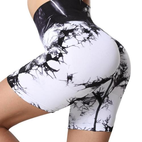 Cross-border High-Stretch Tie-Dye Yoga Pants | High-Waisted Hip-Lifting Yoga Pants | Sports, Fitness, and Yoga Shorts—Perfect for Outfits