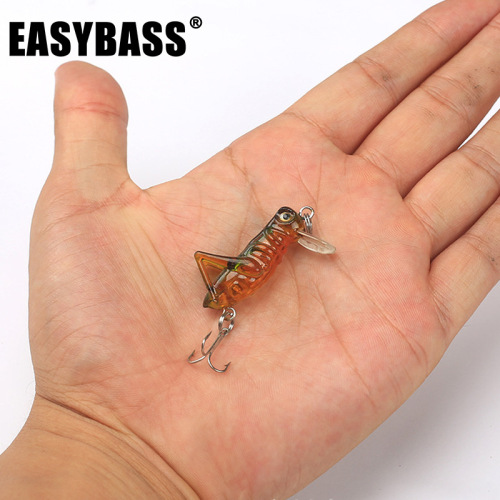 Lure glow minnow insect fake bait freshwater imitation real grasshopper sea fishing locust largemouth bass hook perch wholesale