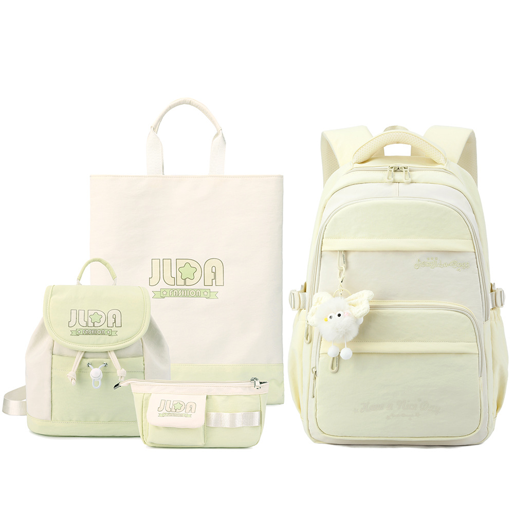 Set de cuatro piezas amarillo claro