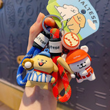 Оригинальная мультяшная спортивная кукла, милый брелок, изысканные ключи от машины, аксессуар на рюкзак