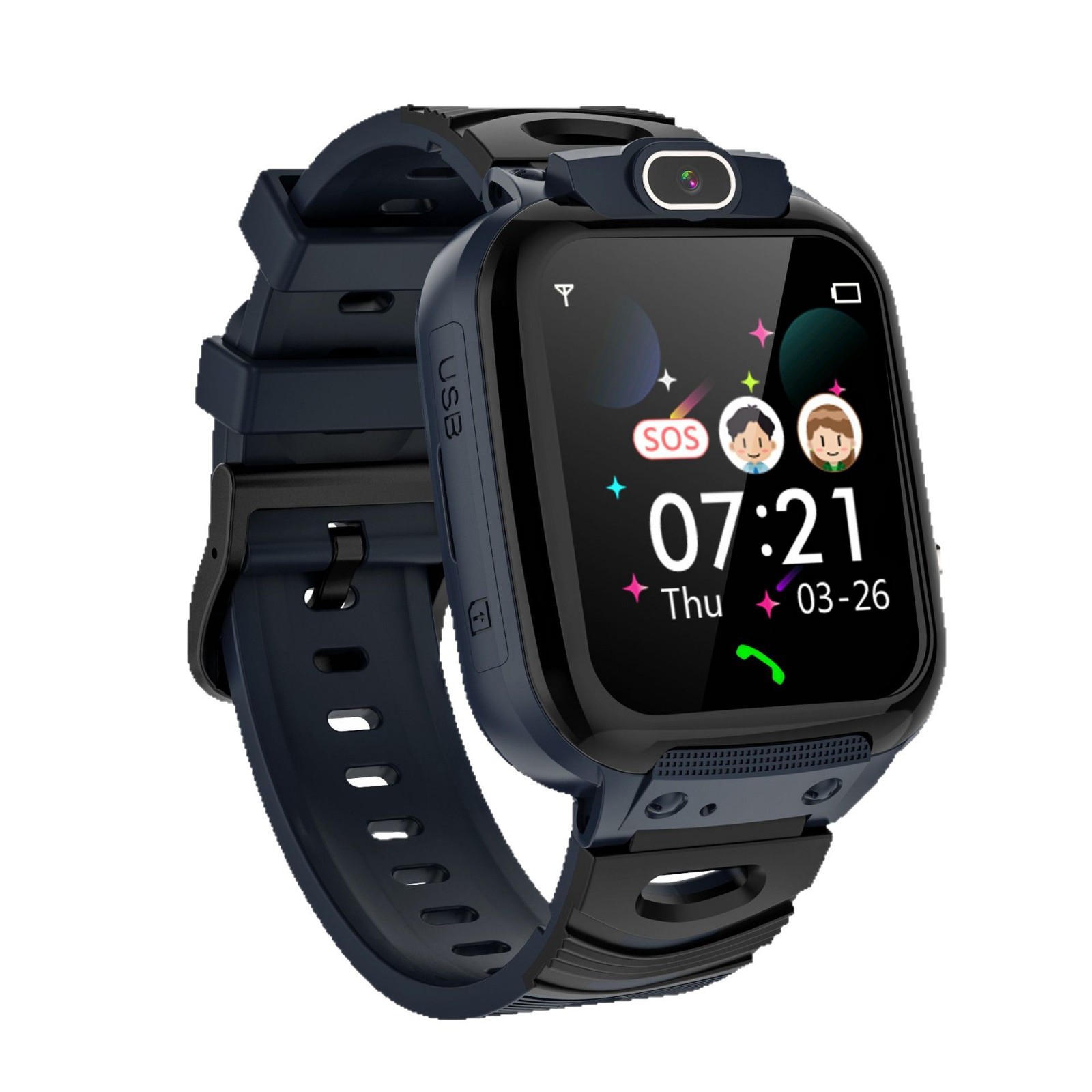 2024 reloj de teléfono para niños transfronterizos reloj de teléfono de juego incorporado en varios idiomas estudiante de escuela primaria foto reloj nuevo