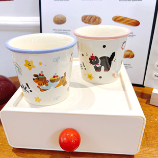 Cute Puppy Thickened Coffee Cup Water Cup Household Cartoon Paper Cup Shape Hand Cup Ceramic Cup Mug