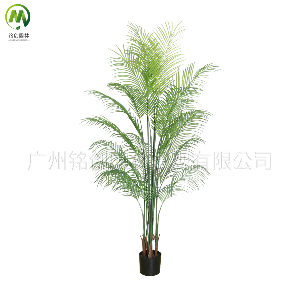 Escenografía de estilo nórdico Simulación de plantas verdes Plantas en macetas Centro comercial Simulación de decoración suave Plantas verdes falsas