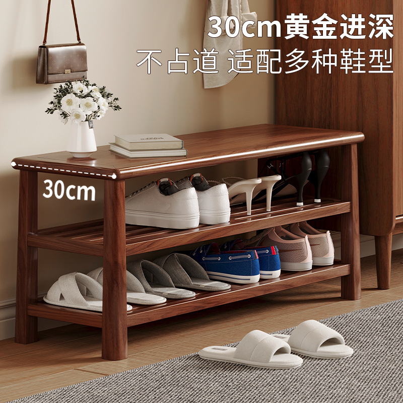 座れる多層式靴棚と靴交換用ベンチ一体型、玄関ドア収納ラック、家庭用収納、シンプルな靴箱|undefined