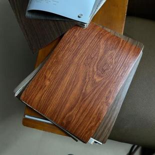 Furniture Environmentally Friendly Pvc Wood Grain Vacuum Blister Film Wall Panel Wood Veneer Package Coated Frosted Warm White Skin-Feel Flat Sticker