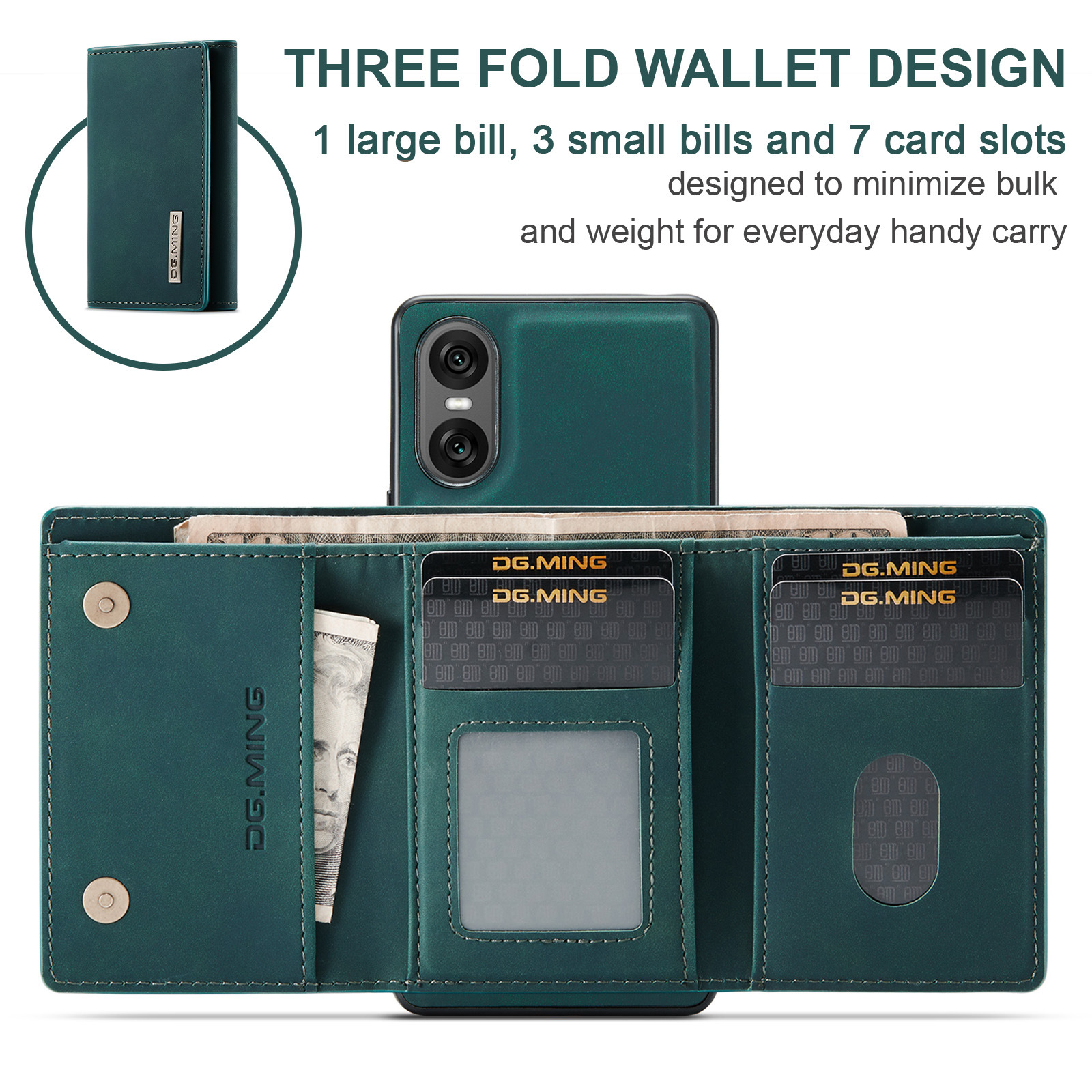 M1 for Sony Xperia 10 VI Protective Case Xperia 1VI Magnetic Split Wallet Phone Case 2024_voghion.com