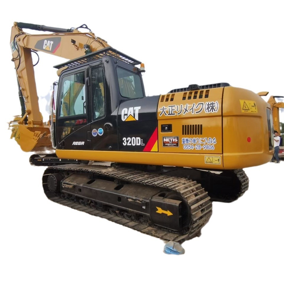 Excavadora de segunda mano 320D totalmente importada para exportación
