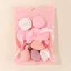 Sponge, fuchsia mixed set, 19 pieces