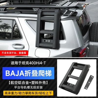 Roof rack Frame Off-Road Modified Foldableing - optional-tank-400-folding-ladderall-black