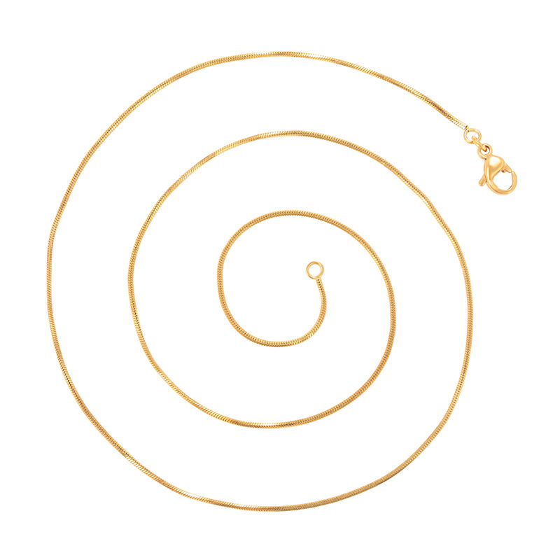 Xuping Europa y los Estados Unidos transfronterizos simple cadena de moda de acero inoxidable cadena de serpiente clásica diaria fácil collar al por mayor