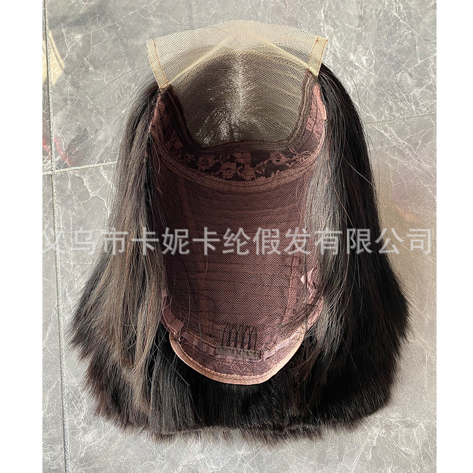 12Straight Bob Human Hair Wigs Pelucas de cabello de encaje delanteroNEWLOOK