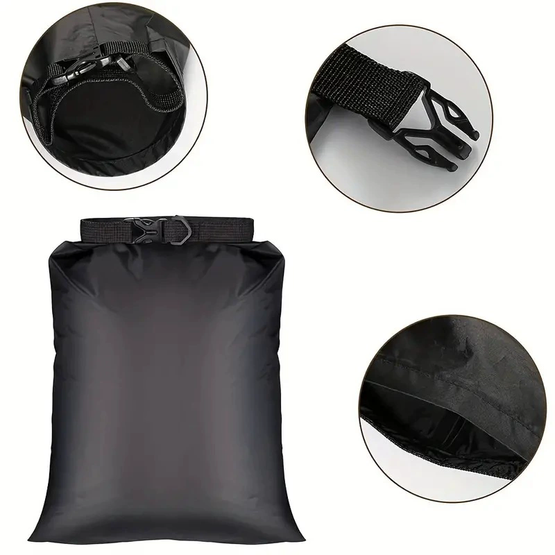 Водонепроницаемая сумка-ведро для путешествий на открытом воздухе, спортивная плавание, складная сумка на шнурке для пляжа, рафтинга, водонепроницаемая сумка для хранения мобильного телефона