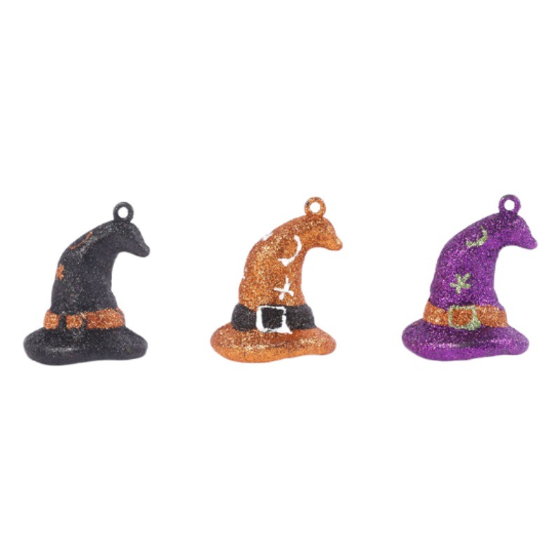 Cross-border Halloween decoración de plástico Bola de calabaza mago sombrero traje