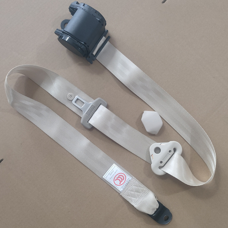 Car Seat Belt for Passenger and Cargo Vehicles, Driver and Passenger Side, Diagonal Shoulder Type, Automatic Retracting Three-Point Emergency Locking Seat Belt