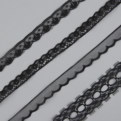 Black lace edge, inelastic lace edge, lace accessories, small lace, clothing accessories