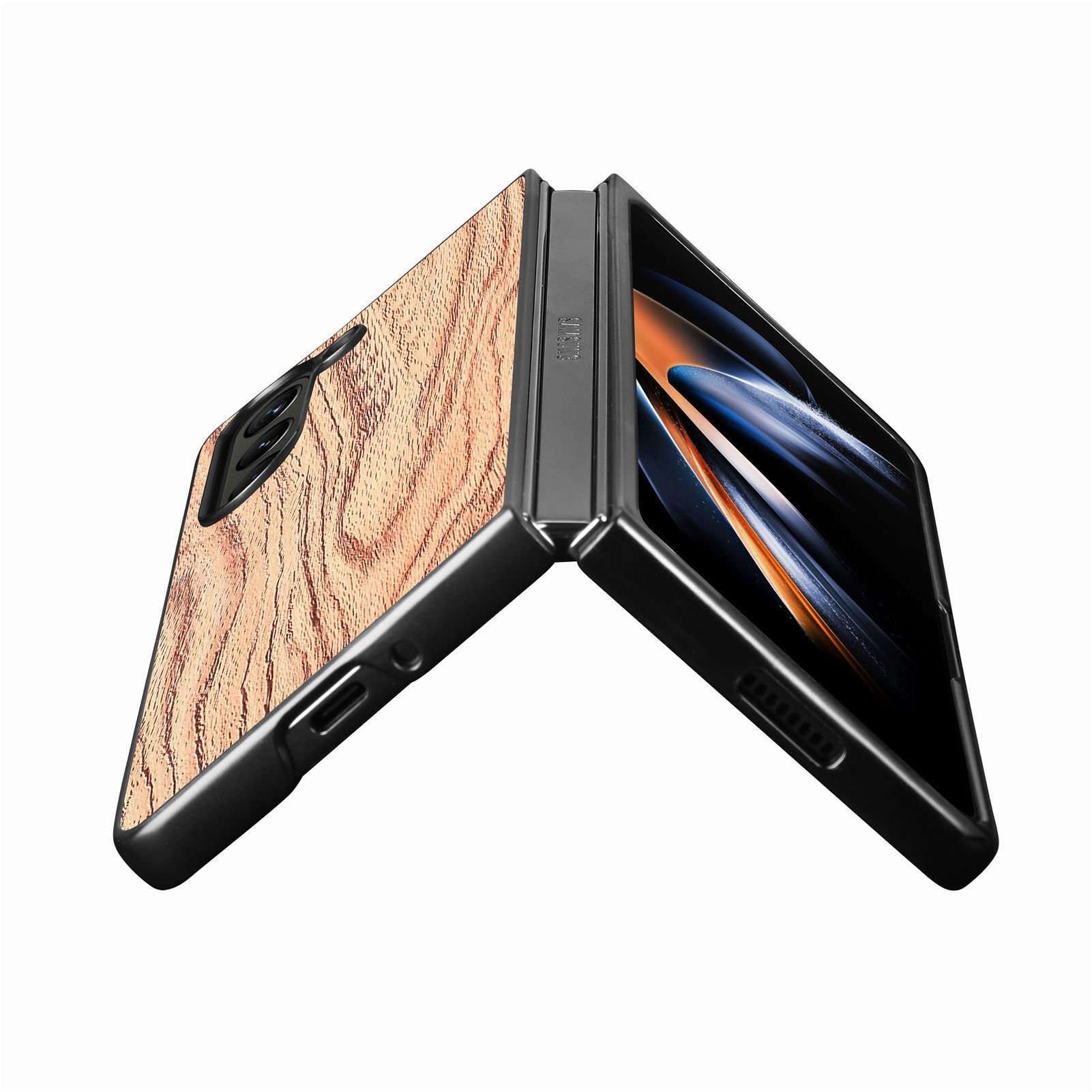 Schutzhülle Für Samsung Galaxy Z Fold 5 In Holzoptik Handytasche_voghion.com