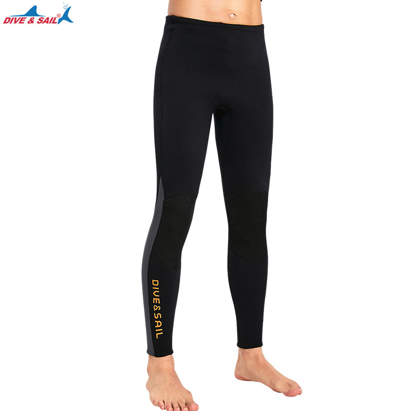 DIVE&SAIL New 3MM Dive Pants for Men Women Insulated Warm Split Length Wetsuit for Snorkeling Sailing Surfing Winter Swimming