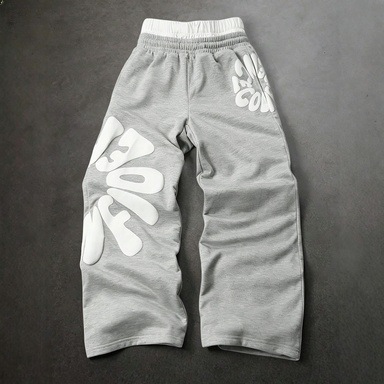 2026 Cross-Border Street Style Y2K Hip-Hop Rock Letter Print Casual Pants for Women and Men Loose Straight-Leg Sports Pants