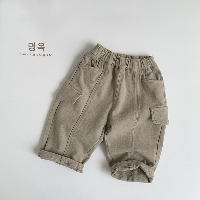 Pantalones Térmicos con Forro Polar para Niños de Algodón para Otoño e Invierno image 8