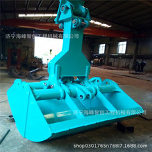 挖掘机贝壳斗装煤挖沙液压抓斗双开矿山抓煤斗哈壳斗贝型斗