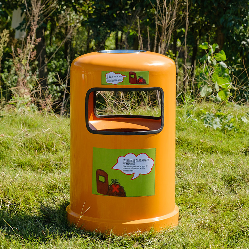 Hong Kong Street Trash Can Creative Classification Trash Can with Lid School Outdoor Shopping Mall Office Ashtray Others