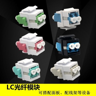 LC coupler module LC flange LC Fiber Optic docking module LC duplex coupler 10 Gigabit module panel socket