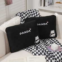 2025新款熊猫抱枕可爱沙发客厅靠枕腰枕女生房间床头装饰生日礼物