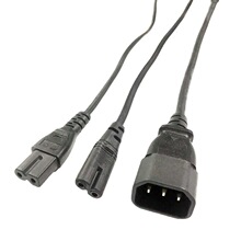 Ʒ�ֹ�+8�փɿה��a���C��늾�2о0.75ƽ�����~��IEC320C14 TO C7