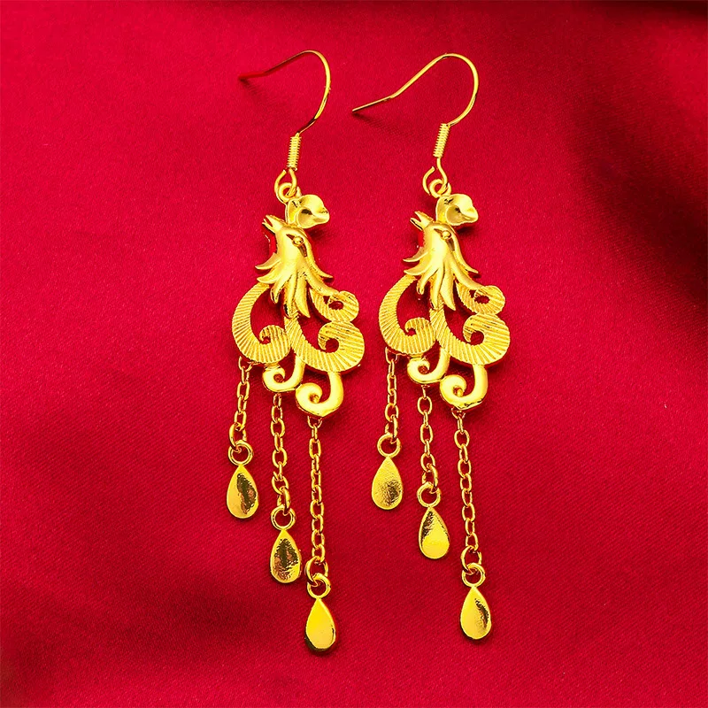 Fashionable earrings with tassels, wholesale