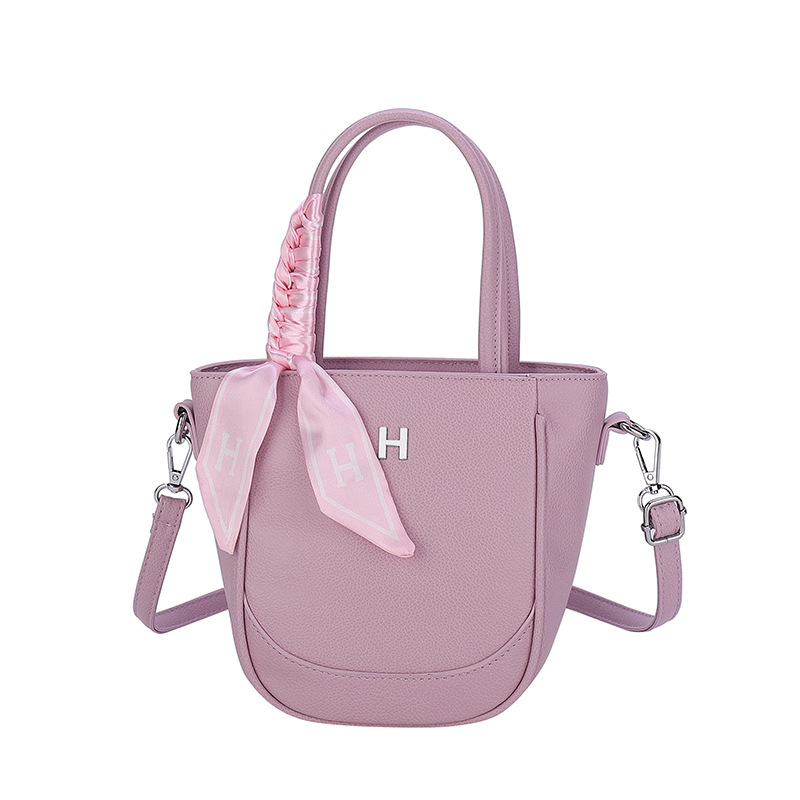 Bolso de cubo de mano 2024 Bolso de hombro de todo fósforo de viaje nuevo transfronterizo Bolso de alta capacidad Bolso de mensajero de bufanda de seda